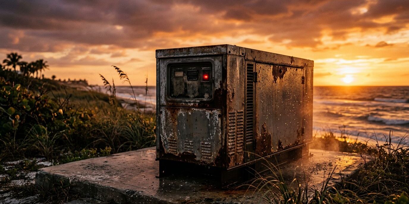 How Salt Air Damages Whole House Generators in Coastal Florida