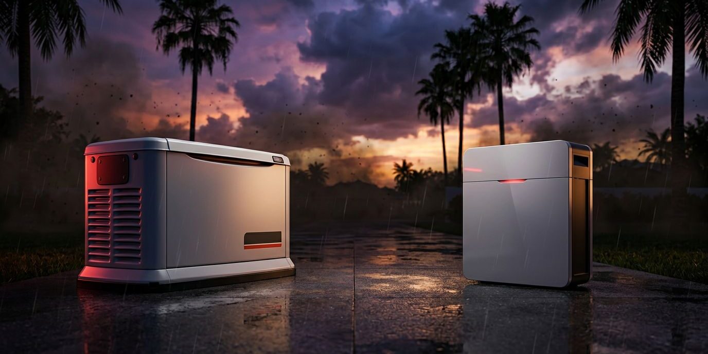 Standby Generator vs Home Battery Backup in Florida