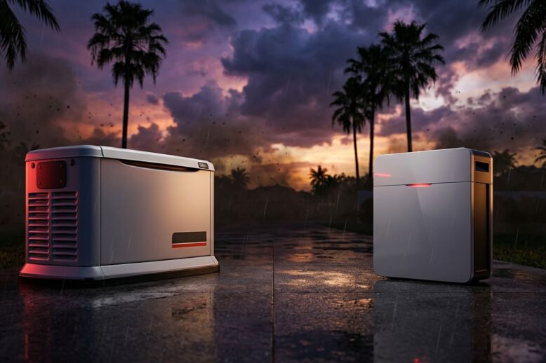 Standby Generator vs Home Battery Backup in Florida