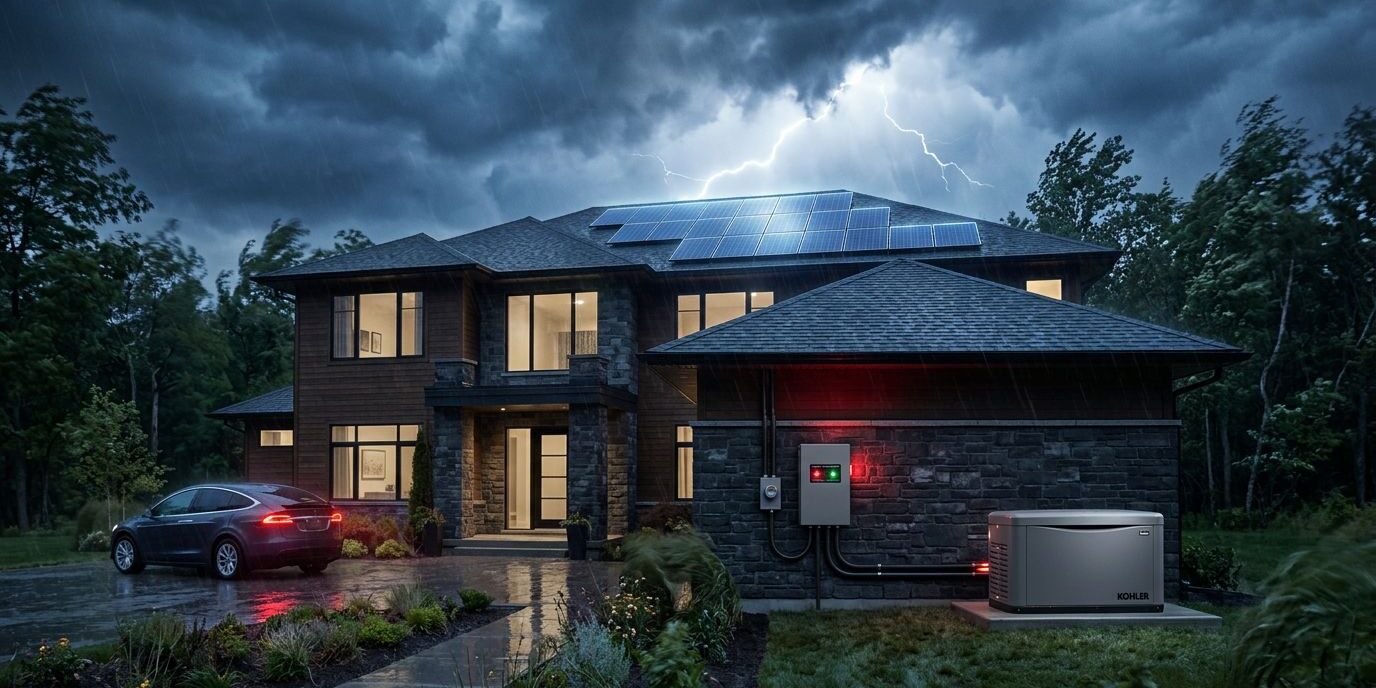 How Solar Panels Work With a Whole-House Generator