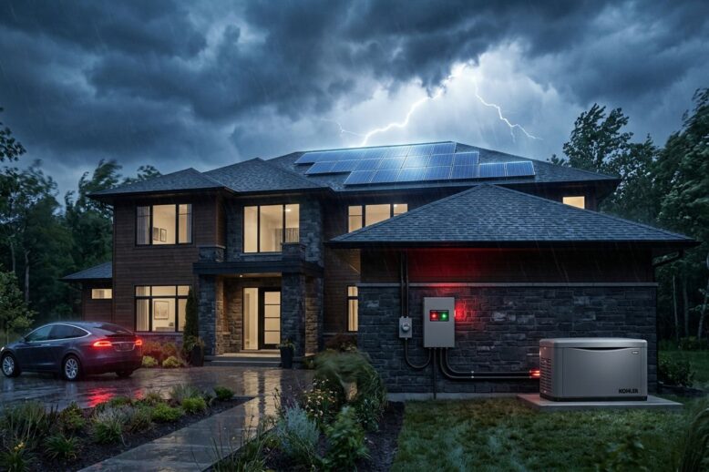 How Solar Panels Work With a Whole-House Generator