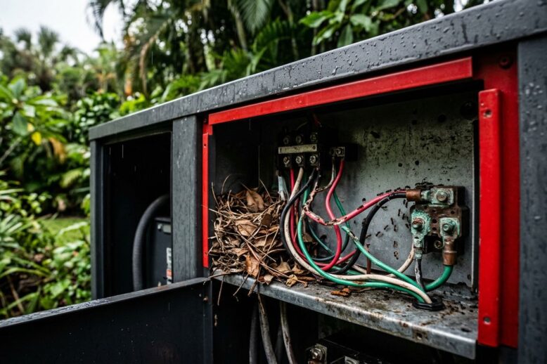 Rodent and Insect Damage Inside Whole-House Generators
